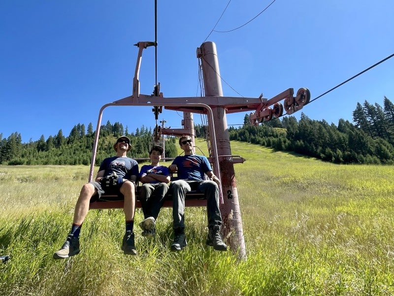 Marshall Mountain pink chair lift