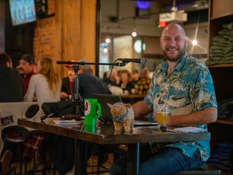 Trivia host Reid Reimers