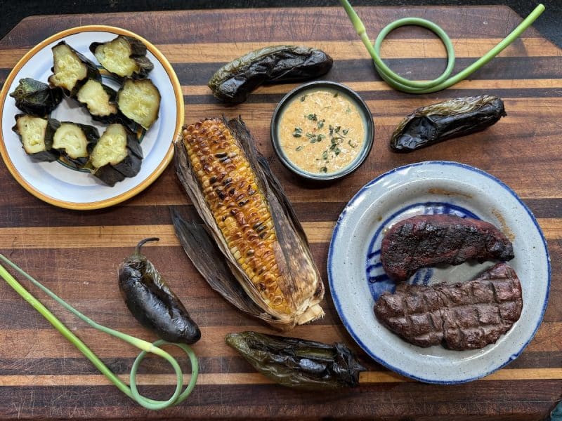 This grill is on fire